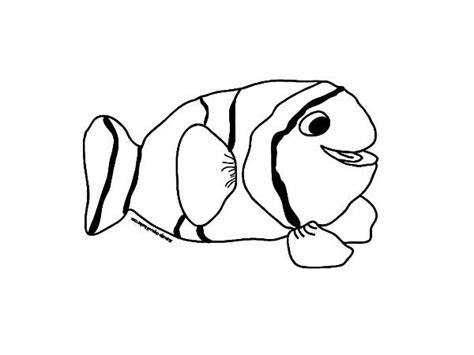 kids drawing clown fish coloring pages  place  color fish