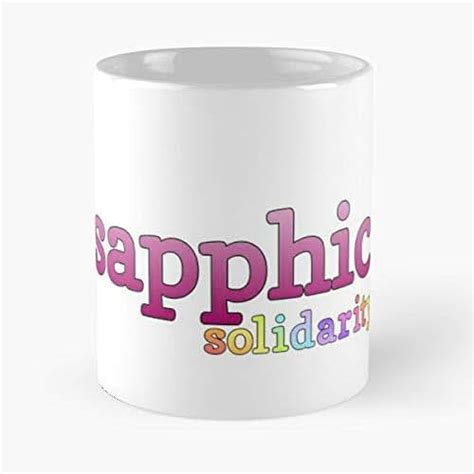 Sapphic Gay Lesbian Coffee Mugs Unique Ceramic Novelty