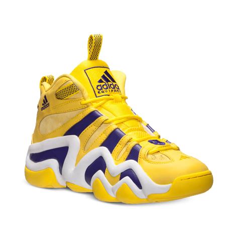 adidas mens crazy  basketball sneakers  finish   yellow  men lyst