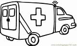 Ambulance Coloring Pages Transport Clipart Printable Clip Color Land Outline Transportation Ems Colouring Cliparts Getdrawings Special Colour Print Drawing Online sketch template