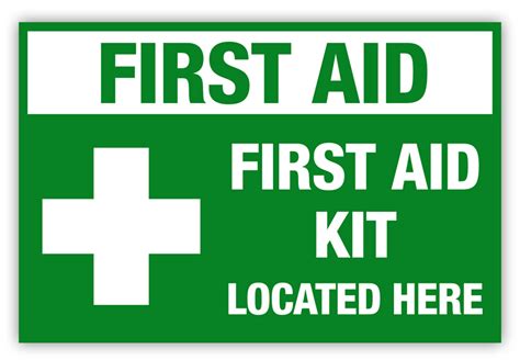 aid kit label