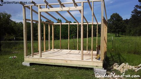 lean  shed  garden plans   build