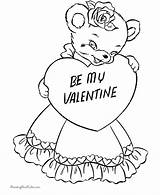 Coloring Pages Valentine Hearts Printable Color Valentines Bear Happy Preschool Printables Kids Teddy Clipart Holiday Printing Help Print Raisingourkids Library sketch template