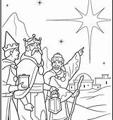 Coloring Wise Men Pages Three Magi Kings Getcolorings Printable Color sketch template