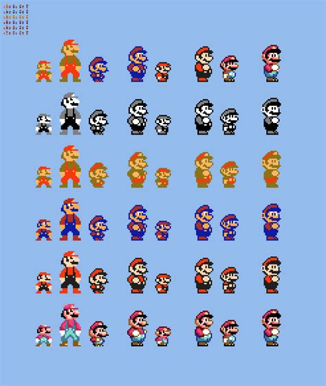 10x Sprite Mario Sprite Differences By Abbysek On Deviantart