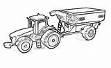 Wagon Traktor sketch template