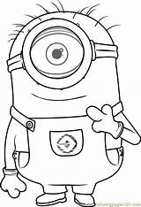 Coloring Carl Pages Minions Coloringpages101 Color Printable sketch template