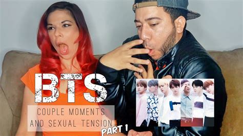 bts couple moments and sexual tension part 1 reaction youtube