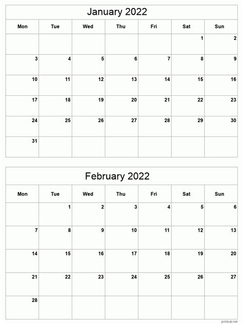printable calendar   months  page calendar