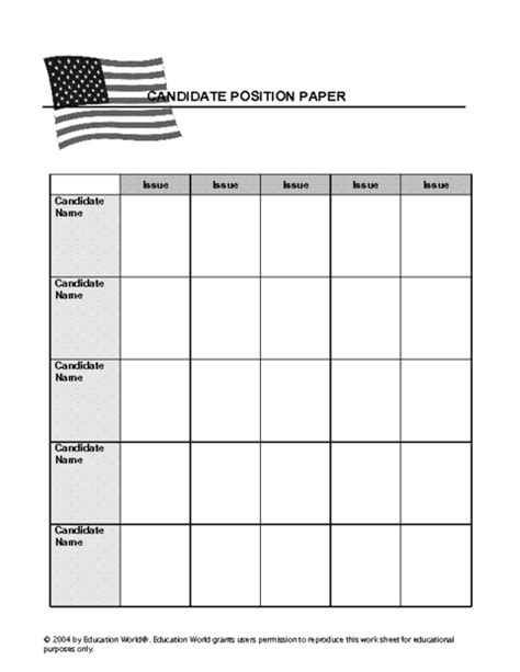 position paper model  template