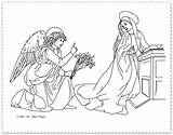 Colorat Gavriil Sfantul Arhanghel Planse Fecioara sketch template
