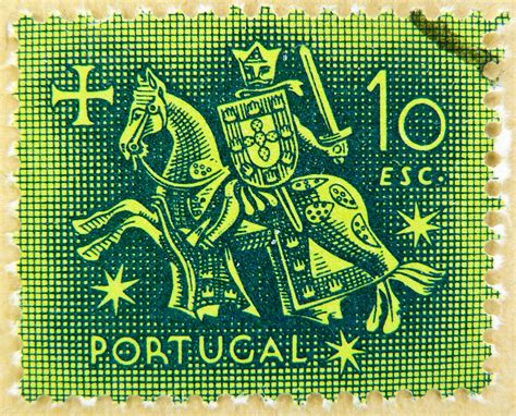 stamp selo Portugal 10 Esc. postage à¹à¸ªà¸•à¸¡à¸›à¹Œ à¸¢à¸¸à¹‚à¸£à¸› à¹‚à¸›à¸£à¸•à¸¸à¹€à¸à¸ª