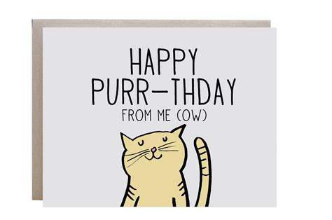 cat birthday card happy birthday card   cat etsy cat