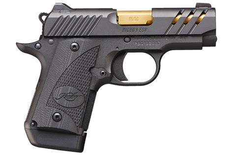 kimber micro  esv black mm carry conceal pistol  ported