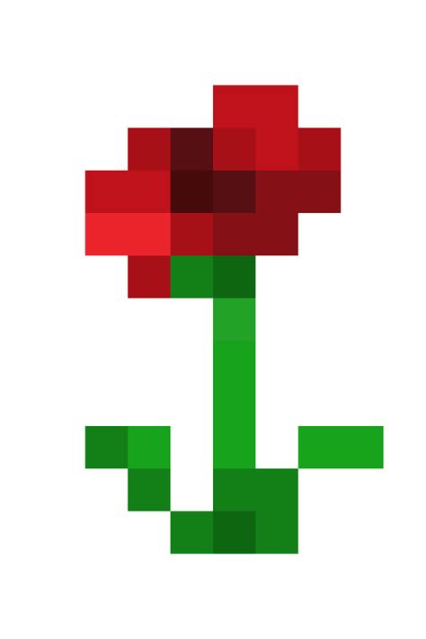 pixel art minecraft flowers png kanariyareon