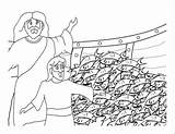 Pesca Milagrosa Visvangst Jesus Wonderbaarlijke Colouring Maravilhosa Catequesis Bijbel Pascua Wonderbare Apostelen Tekeningen Testament Jezus Bijbelse Categorie Milagres Miraculeuse Recusos sketch template