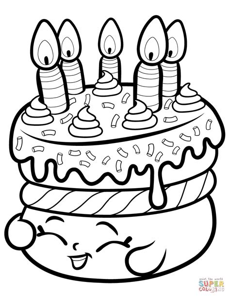 dessert coloring page images