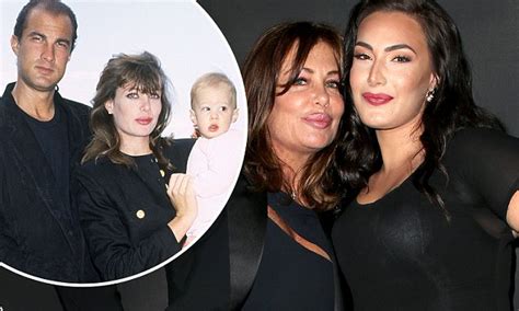 kelly lebrock out with daughter she had with steven seagal daily mail online