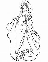 Coloring Snow Princess Pages Disney Popular sketch template