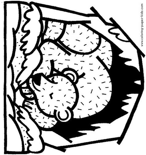 sleeping bears pictures bear coloring pages animals  hibernate