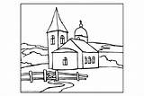 Church Pages Coloring sketch template