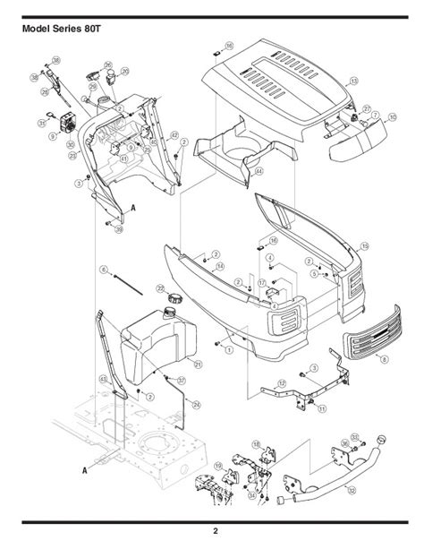 mtd  series automatic garden tractor lawn mower parts list