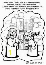 Thomas Doubting Coloring Pages Jesus Bible Sunday School Heaven Ascends Kids Activities Craft La Crafts Catequesis Color Nt Returned Risen sketch template