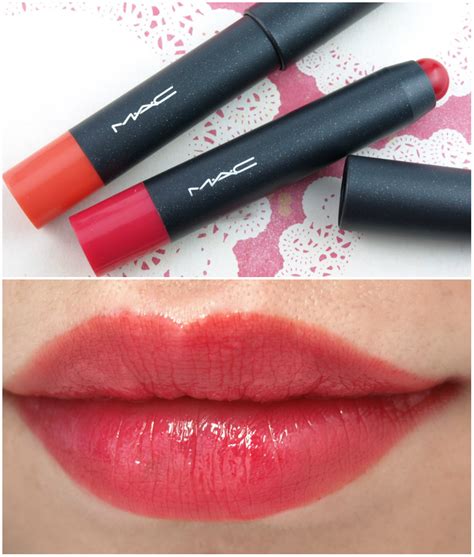 Mac Patentpolish Lip Pencil In Teen Dream And Pleasant Review And