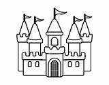 Fantastic Castle Coloring Coloringcrew sketch template