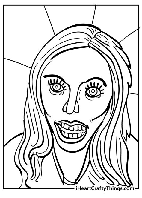 creepy coloring pages home design ideas