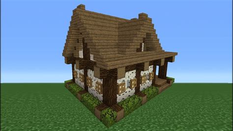 minecraft tutorial     small wooden cabin youtube