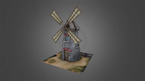 medieval windmill  model  cg duck atcgduck de sketchfab
