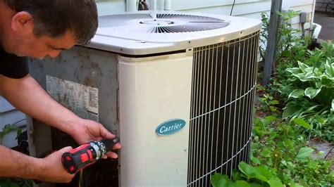 cleaning  air conditioning unit youtube