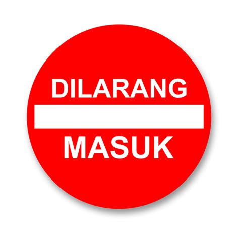 signage dilarang masuk papan tanda ruang dilarang masuk door sign lazada indonesia