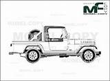 Amc Jeep Laredo Cj8 sketch template