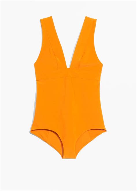 V Cut Swimsuit And Other Stories Swimsuits Popsugar Fashion Uk Photo 14