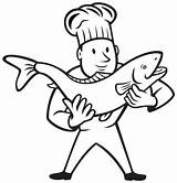Coloring Pages Nurse Trout Holding Professions Drawing Fish Needle Cook Preschool Color Getcolorings Getdrawings Print Printable Popular sketch template