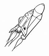 Coloring Spaceship Space Shuttle Nasa Pages Rocket Color Printable Spaceships Netart Getcolorings Getdrawings sketch template