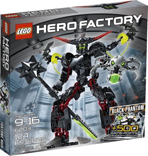 building construction toys lego hero factory black phantom