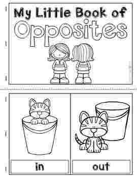 coloring pages opposites theme preschool opposites preschool