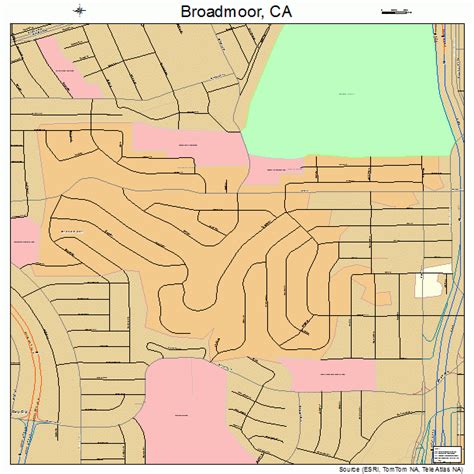 broadmoor california street map