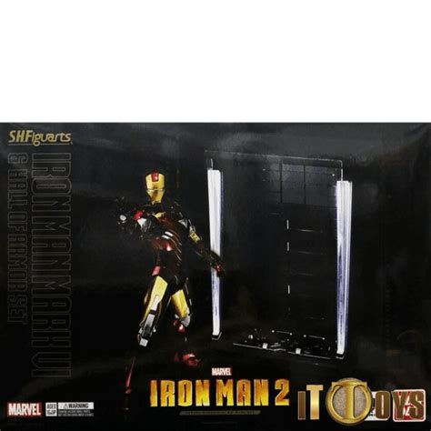 s h figuarts marvel iron man 2 mark vi and hall of armor set shopee