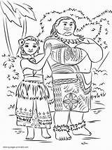 Moana Coloring Pages Tui Sina Maui Printable Disney Print Drawings 4kb sketch template