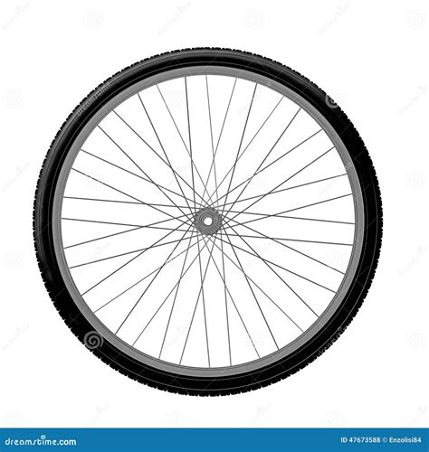 drawing bicycle wheel stock illustration image