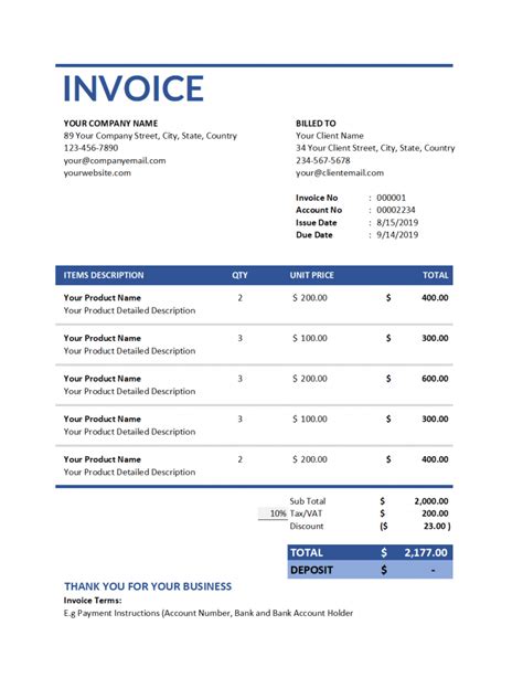 construction invoice template vencru