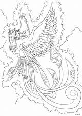 Phoenix Coloring Pages Bird Adults Darkly Shaded Shadow Printable Fenix Deviantart Adult Color Dark Colouring Getcolorings Kids Print Books Mandala sketch template