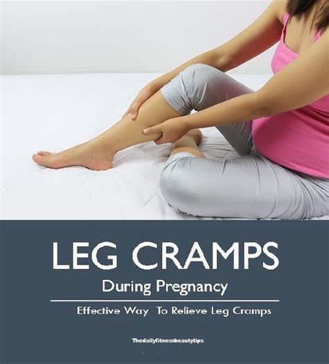 how to relieve leg cramps during pregnancy