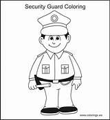 Guard Security Coloring Pages Drawing Template Getdrawings sketch template