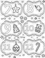 Calendario Avvento Dellavvento Albero Adulti Calendrier Avent Coloriages sketch template