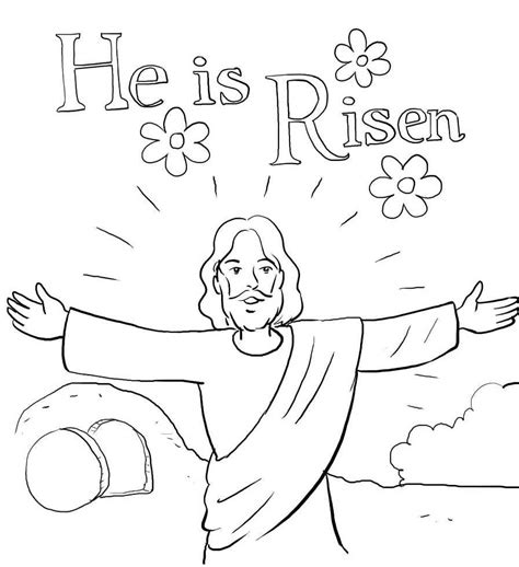 risen easter coloring pages printable easter coloring sheets